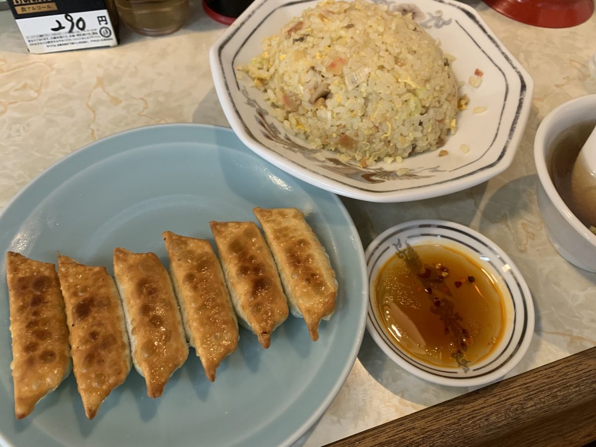 Gyoza and Fried rice at Gyoza king